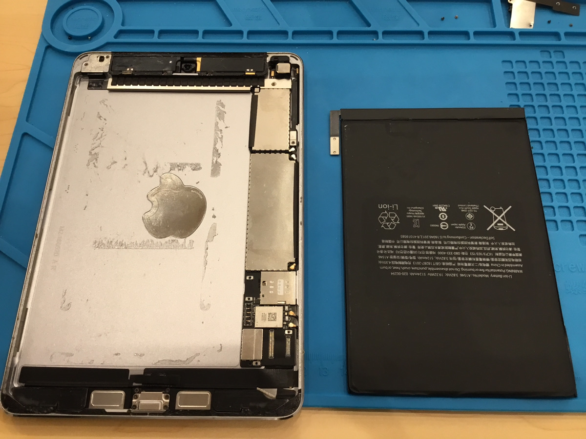 【修理実績】iPadmini4バッテリー修理