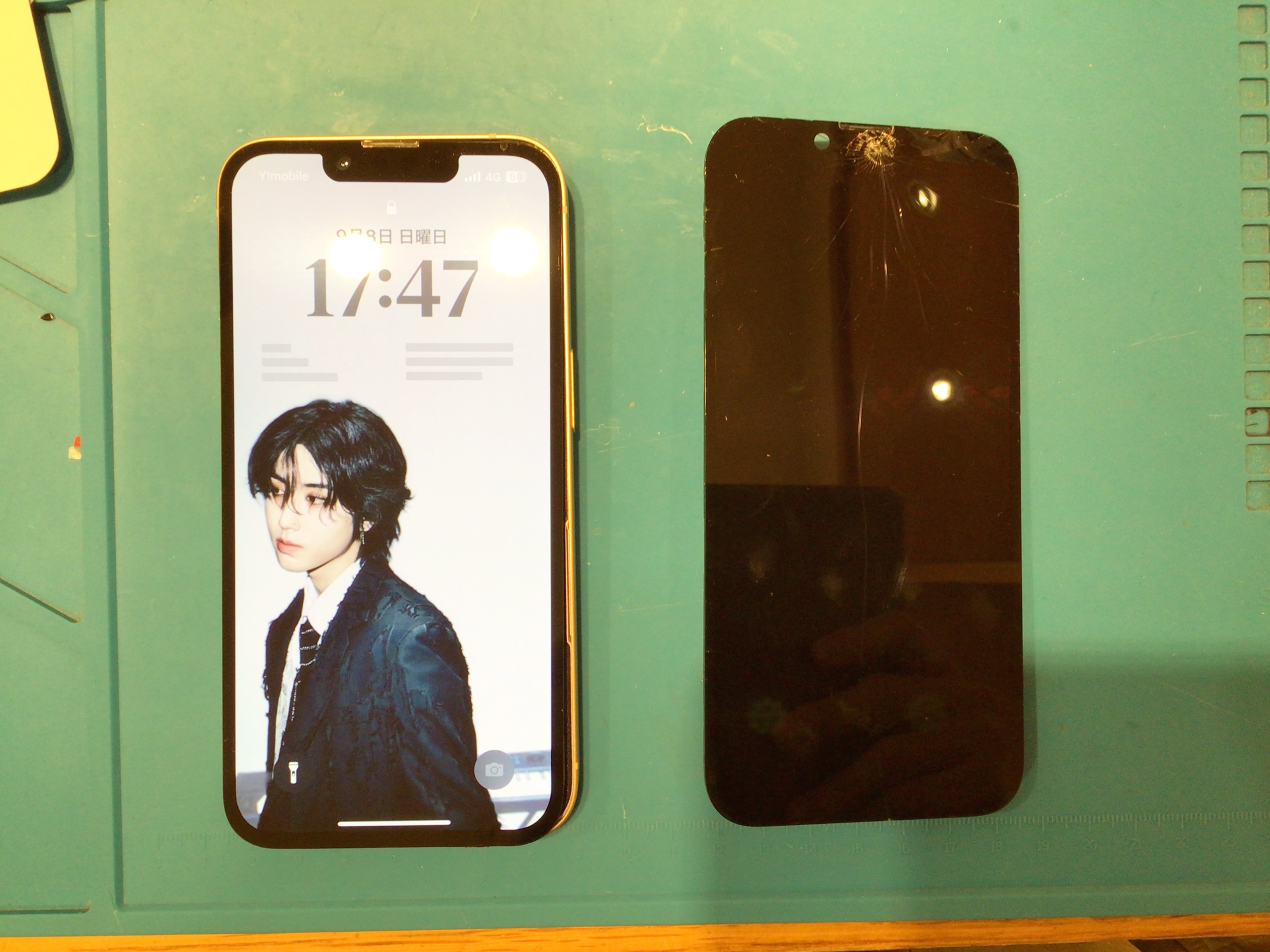 iPhone14の画面交換を行ないました！！！